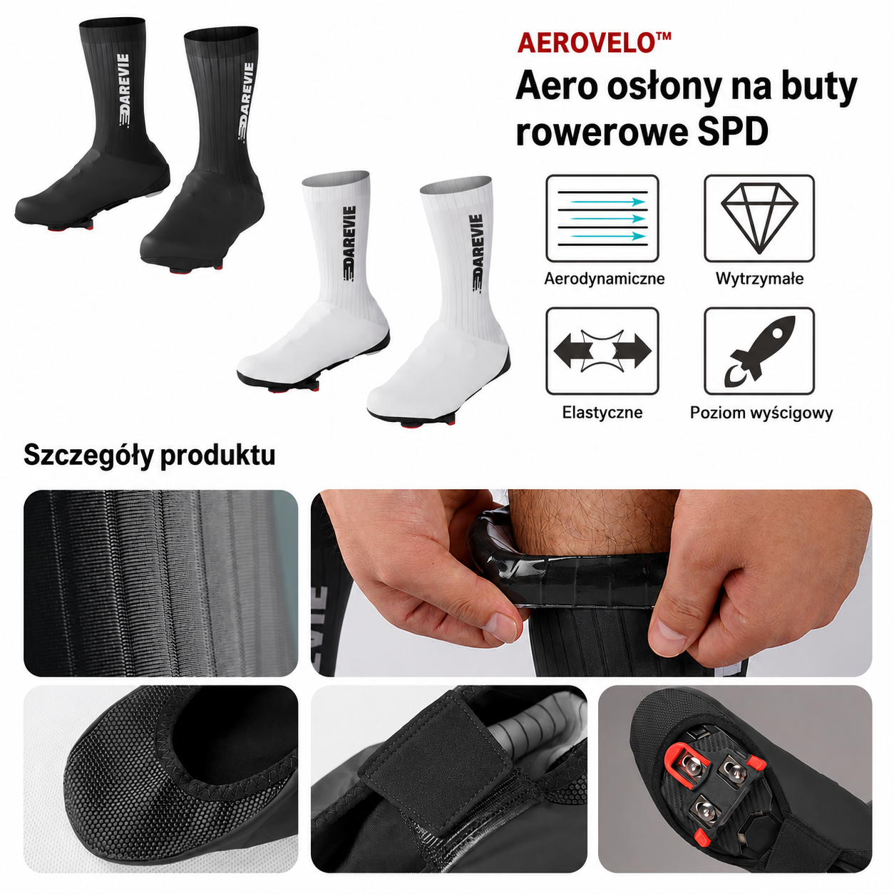 Aerovelo™ - Aero osłony na buty rowerowe SPD